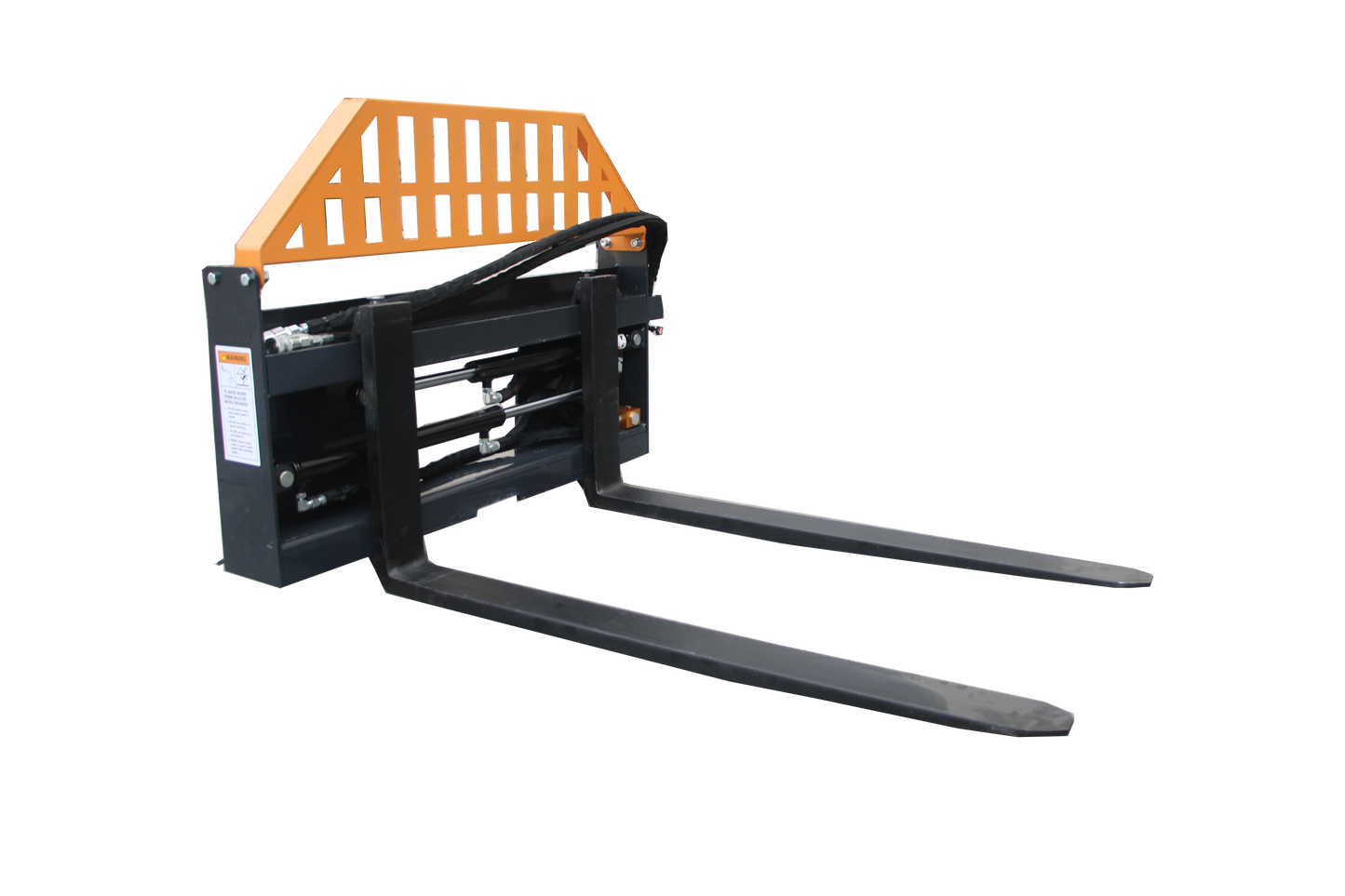 Pallet Fork Frame, 48" Pallet Fork Hydraulic Blades, Quick Tach Connection for Skid Steers, Tractors, Rated 4,000 LB