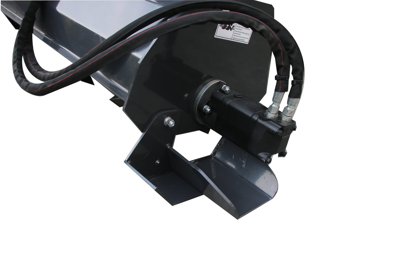 72" Skid Steer Hydraulic Tiller With 36Pcs 7in Blade Rotary Tiller