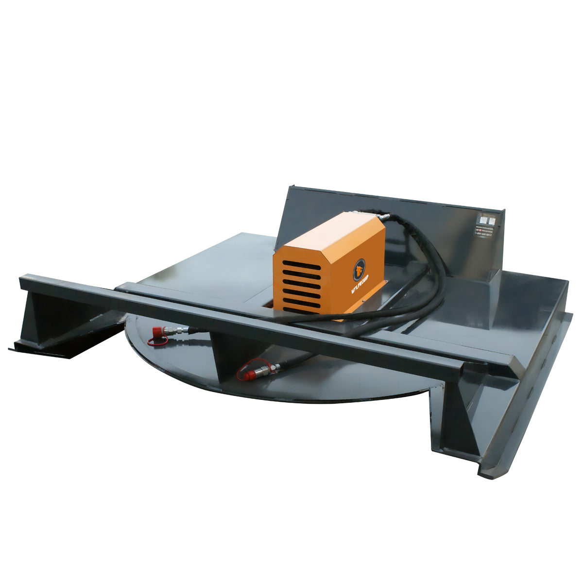 72'' Skid Steer Brush Hog Cutter Attachment Landhonor Rotary Forestry Mulcher Mower