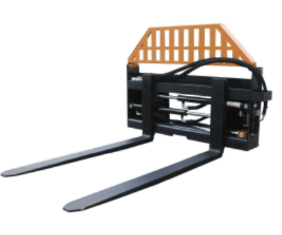 Pallet Fork Frame, 48" Pallet Fork Hydraulic Blades, Quick Tach Connection for Skid Steers, Tractors, Rated 4,000 LB