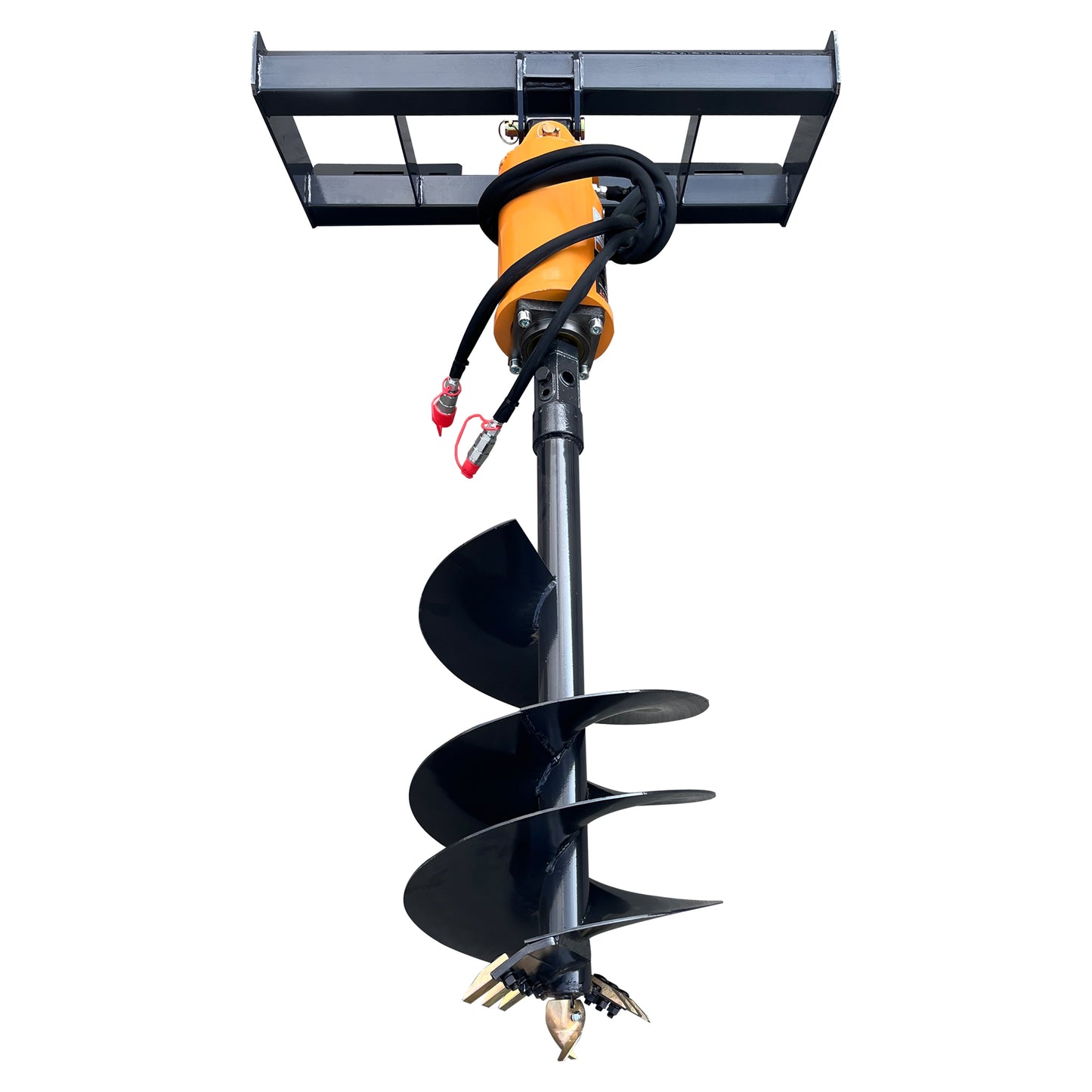 Attachments 12" 18" Skid Steer Auger Drill Bit,38" Working Depth,for Post Hole Digger
