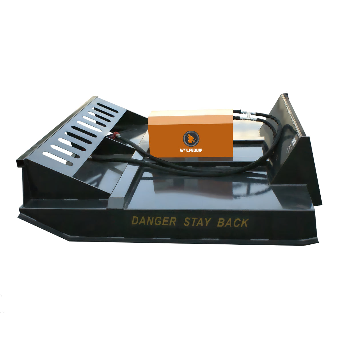 72'' Skid Steer Brush Hog Cutter Attachment Landhonor Rotary Forestry Mulcher Mower