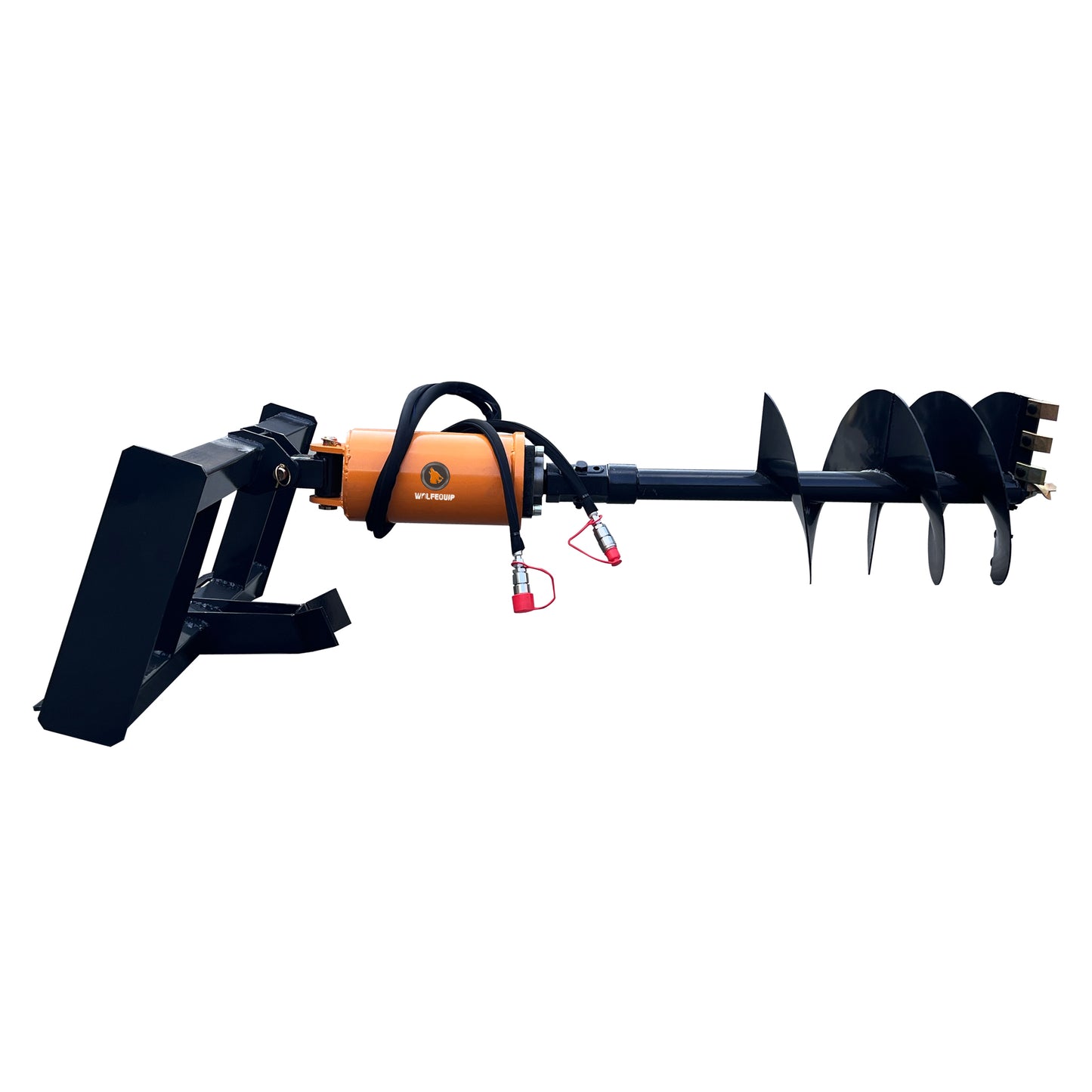 Attachments 12" 18" Skid Steer Auger Drill Bit,38" Working Depth,for Post Hole Digger