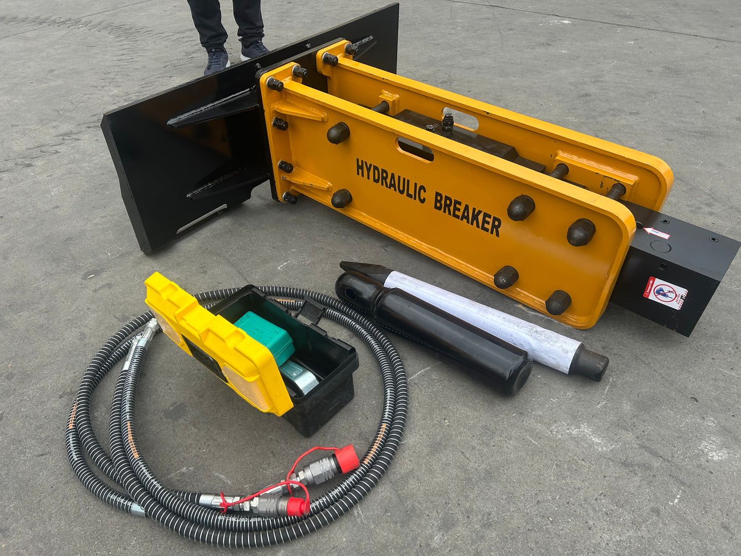 Attachments 750 Concrete Breaker Drilling Skid Steer Hydraulic Hammer Tools