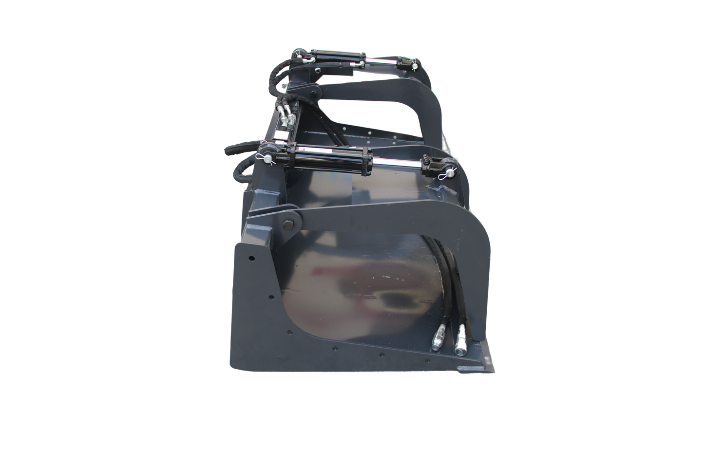 Wolfequip 72" Grapple Bucket Rake Bucket for Loader Quick Tach Hydraulic Attachment Adjustable