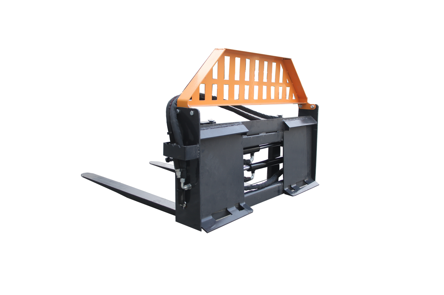 Pallet Fork Frame, 48" Pallet Fork Hydraulic Blades, Quick Tach Connection for Skid Steers, Tractors, Rated 4,000 LB