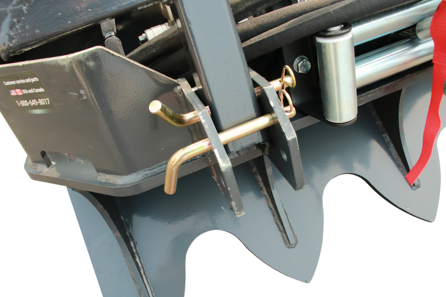 Hydraulic Winch 93 FT Steel Cable Forestry Logging Winch with 15,000 LB Pulling Capacity for Skid Steer Attachment