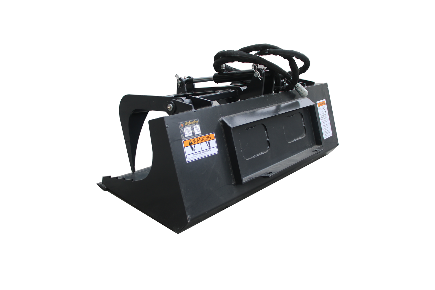 44" Mini Stump Bucket Stump Grapple Skid Steer Attachment,3000 PSI Hydarulic Cylinders, Suitable for Mini Loaders for Construction, Farm and Ranch