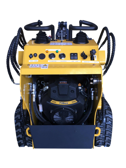 23hp Mini Skid Steer Loader with Bucket 22-25hp, For Garden, Farms, Parks, Roads – Ideal for Digging, Drilling, Bull-Dozing, EPA Gasoline Engine