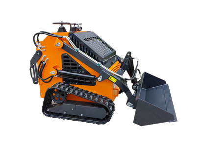 23hp Mini Skid Steer Loader, with Bucket 22-25hp for Farm Gardin Construction Digging, Bull-dozing, Drilling, Augering