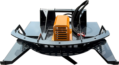 Wolfequip Lawn Mower 66" Brush Hog Brush Cutter Skid Steer Attachments with 3 Blades, Open Front Deck, for Farm Landscaping Gardin, US Stock
