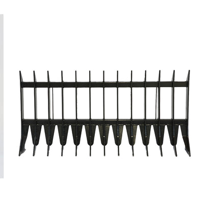 WolfEquip 72 Inch Skid Steer Root Rake Attachment Heavy Duty Brush Clearing Debris Removal