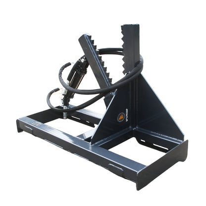 12" Hydraulic Tree Puller for Skid Steer, Heavy Duty Post & Tree Puller Attachment