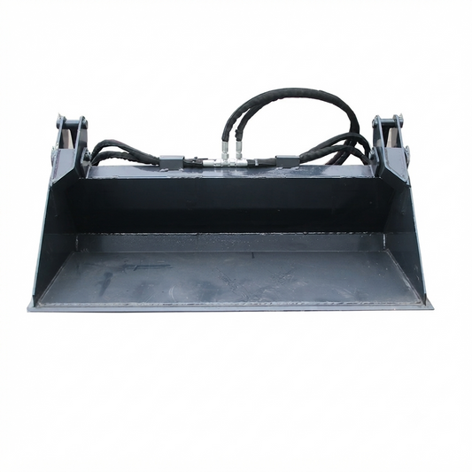 WolfEquip 48 Inch 4-in-1 Mini Bucket Attachment for Boxer Mini Skid Steer Loader