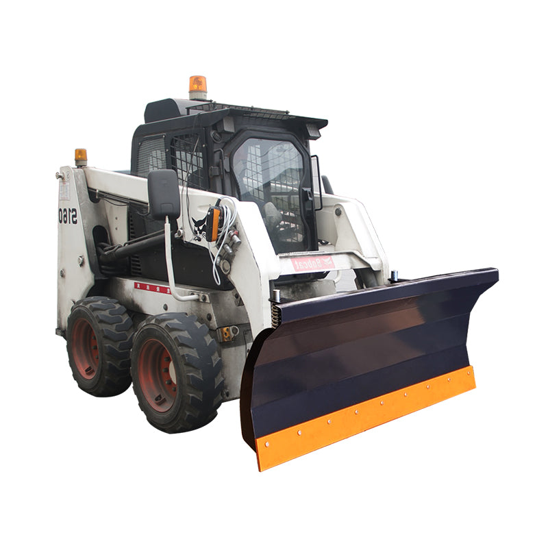 WolfEquip 84 Inch Skid Steer Dozer Blade Attachment Hydraulic Snow Plow Heavy Duty