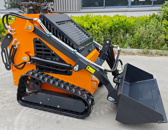 23hp Mini Skid Steer Loader, with Bucket 22-25hp for Farm Gardin Construction Digging, Bull-dozing, Drilling, Augering