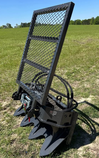 Hydraulic Winch 93 FT Steel Cable Forestry Logging Winch with 15,000 LB Pulling Capacity for Skid Steer Attachment