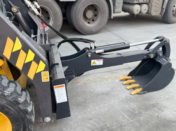 Big Arm Backhoe Fronthoe Attachment for Skid Steer, 72" Digging Depth with Bucket – Heavy Duty Front-Mounted Backhoe for Compact Loaders