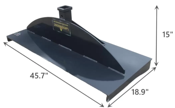 3,000 lbs Max Lift Capacity Utility Hitch Adapter 2" Receive For Skid Steer