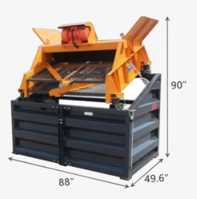 78" Vibratory Screening Bucket for Skid Steer, Heavy Duty Hydraulic Screener Attachment