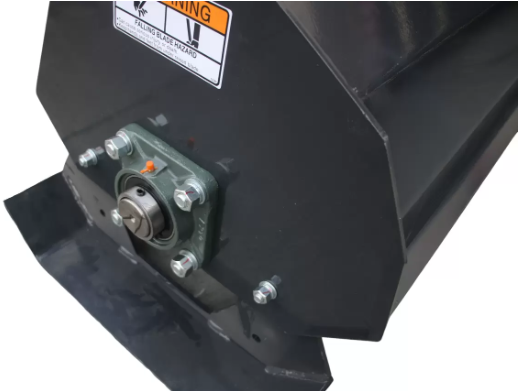 72" Skid Steer Hydraulic Tiller With 36Pcs 7in Blade Rotary Tiller