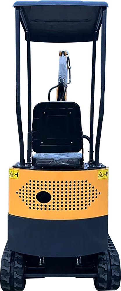 2000lbs Mini Excavator with Backhoe Thumb, 1 Ton Crawler Excavator - EPA Gasoline Engine for Garden, Farm, Park & Road Trenching