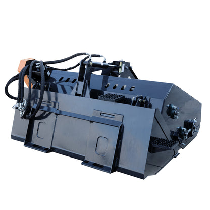 72'' Skid Steer Attachment Landscape Rake Hydraulic Powered 25-40 gpm