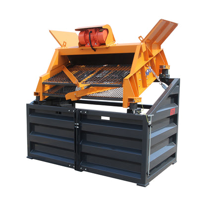78" Vibratory Screening Bucket for Skid Steer, Heavy Duty Hydraulic Screener Attachment
