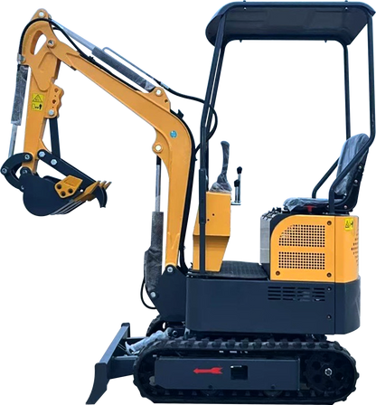 2000lbs Mini Excavator with Backhoe Thumb, 1 Ton Crawler Excavator - EPA Gasoline Engine for Garden, Farm, Park & Road Trenching