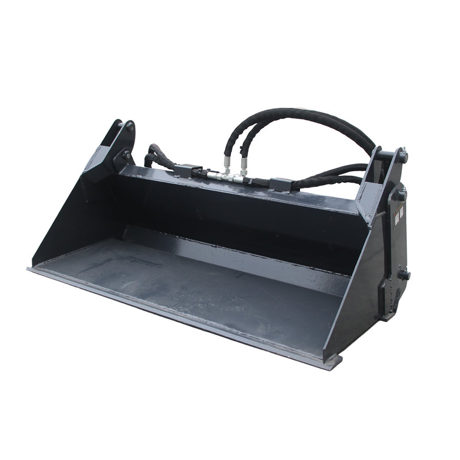 WolfEquip 48 Inch 4-in-1 Mini Bucket Attachment for Boxer Mini Skid Steer Loader