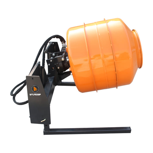 17" SKID STEER Hydraulic Concrete Mixer Roller 15hp Motor Power