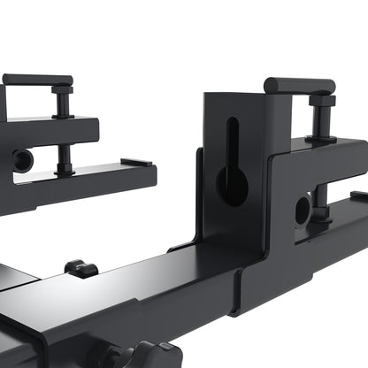 60" Pallet Forks 4000 LBS Capacity, Heavy Duty Clamp-On Attachment with Adjustable Stabilizer Bar