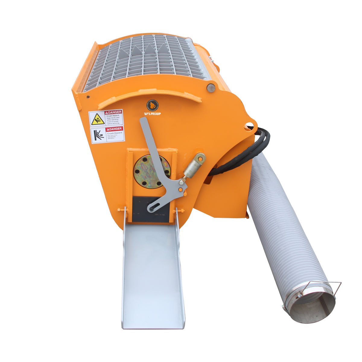 66 Gallons 300L Skid Steer Attachment Double Discharge Concrete Mixer