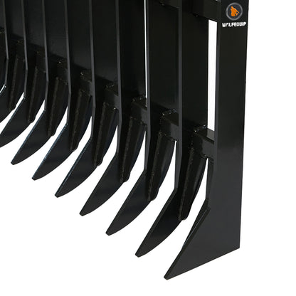 72" SKID STEER Root Rake Attachment for Excavator Tractor