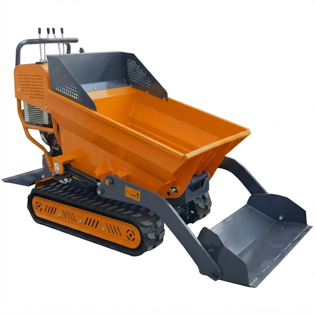WolfEquip Mini Crawler Dumper 6.5HP Self Loading Tracked Carrier with Rato Engine EPA