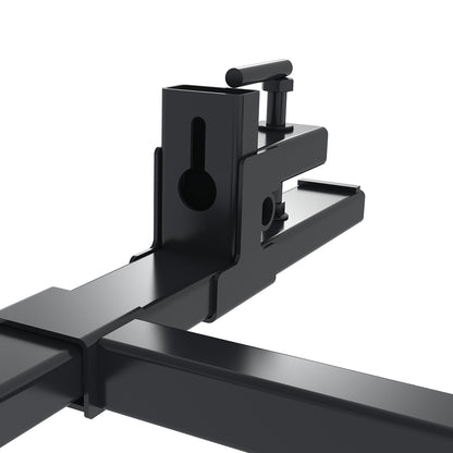 60" Pallet Forks 4000 LBS Capacity, Heavy Duty Clamp-On Attachment with Adjustable Stabilizer Bar