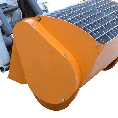66 Gallon (300L) Double Discharge Concrete Mixer for Skid Steer, Heavy Duty Hydraulic Attachment
