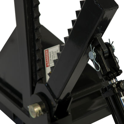 12" Hydraulic Tree Puller for Skid Steer, Heavy Duty Post & Tree Puller Attachment