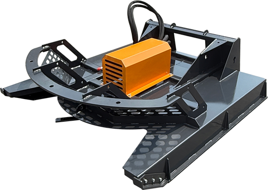 Wolfequip Lawn Mower 66" Brush Hog Brush Cutter Skid Steer Attachments with 3 Blades, Open Front Deck, for Farm Landscaping Gardin, US Stock