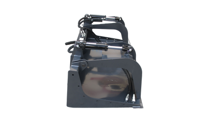 Wolfequip 72" Grapple Bucket Rake Bucket for Loader Quick Tach Hydraulic Attachment Adjustable