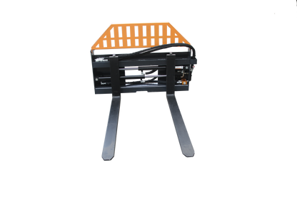Pallet Fork Frame, 48" Pallet Fork Hydraulic Blades, Quick Tach Connection for Skid Steers, Tractors, Rated 4,000 LB