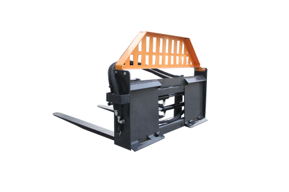 Pallet Fork Frame, 48" Pallet Fork Hydraulic Blades, Quick Tach Connection for Skid Steers, Tractors, Rated 4,000 LB