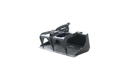 44" Mini Stump Bucket with Stump Grapple, 3000 PSI Hydraulic Skid Steer Attachment - Heavy Duty Root Grubbing & Grabbing for Mini Loaders, Farm & Ranch
