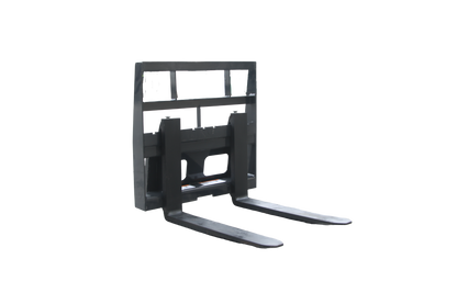42" Pallet Forks for Skid Steer, 2500lbs Heavy Duty Pallet Fork Attachment with Quick Tach Frame, Dual Blade Design for Tractors & Compact Loaders