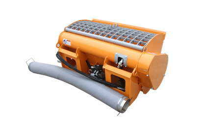 66 Gallon (300L) Double Discharge Concrete Mixer for Skid Steer, Heavy Duty Hydraulic Attachment