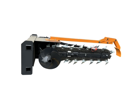 Wolfequip 48" Trencher for Skid Steer Attachment Heavy Duty