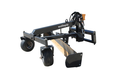 96" Grader Blade with Hitch Mount, 3-Point & Skid Steer Compatible – Heavy Duty Tractor Grader for Driveways, Roads & Snow Removal